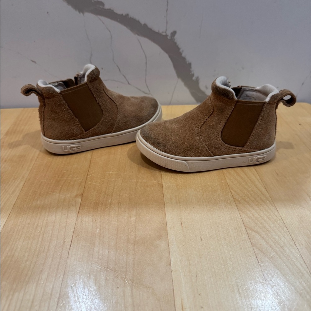 UGG Kids Tan Suede Ankle Boots